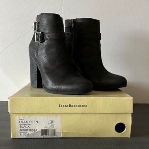 Lucky Brand LK-LAUREEN Black/Night Rider shoes size 8.5